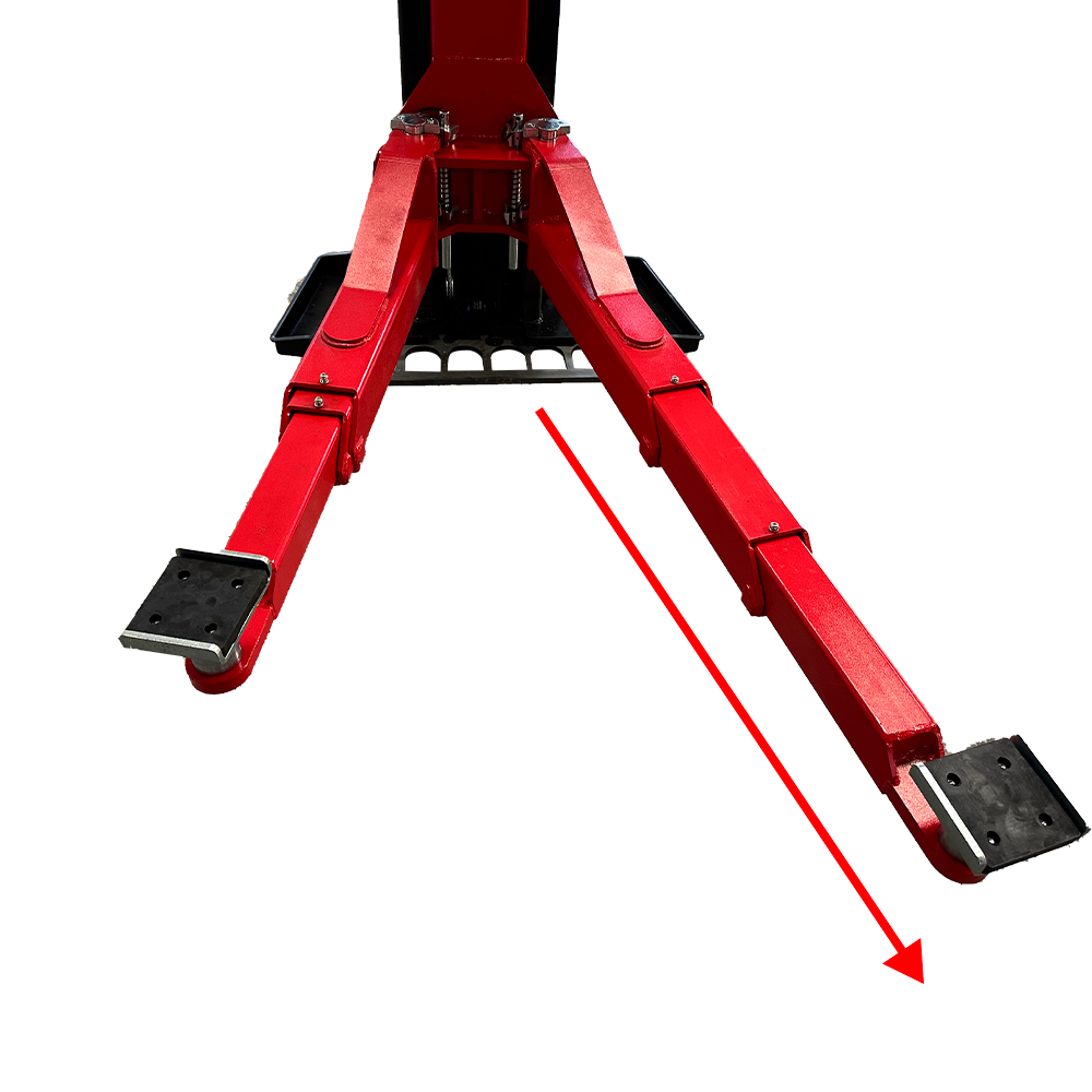 KATOOL KT-M150D 15000 lbs. Clear Floor Two Post Lift Single Lock Release