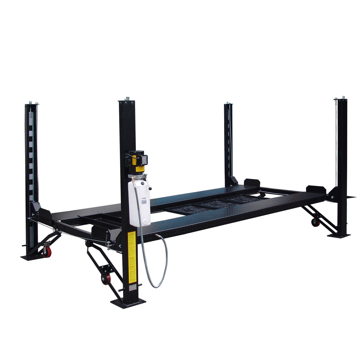 Tuxedo FP8K-DX Deluxe Four Post Lift With Casters, Drip & Jack Tray