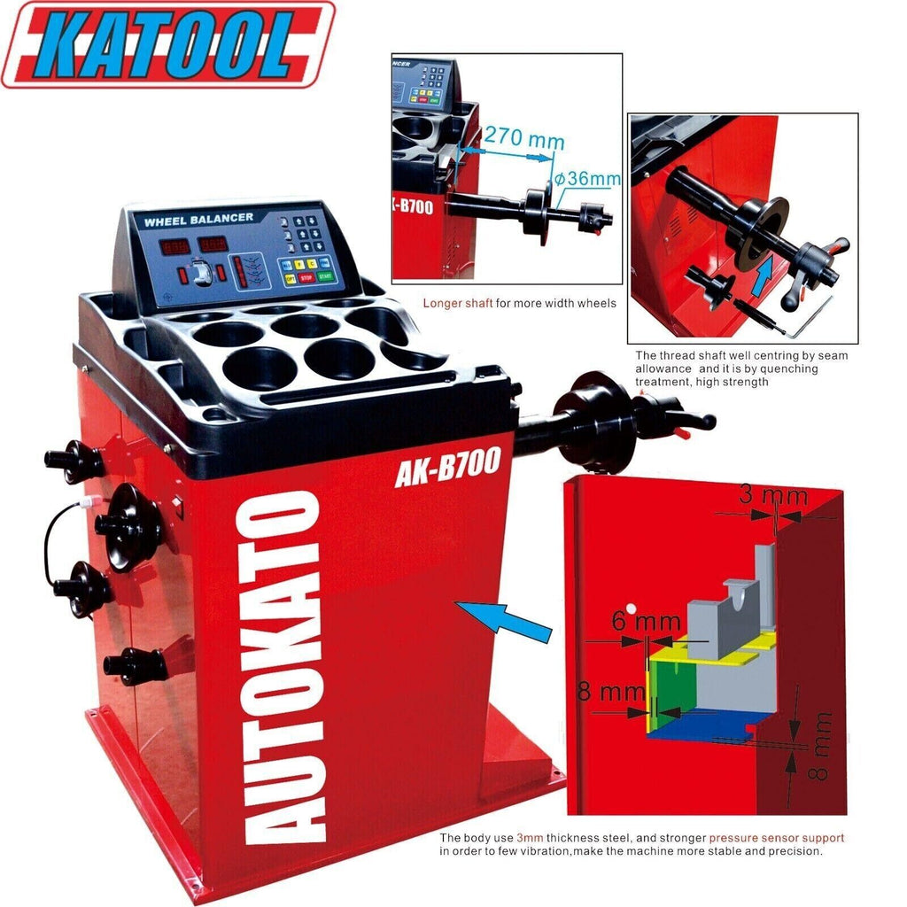 KATOOL KT-T810 & KT-B700 Tire Changer & Wheel Balancer Combo