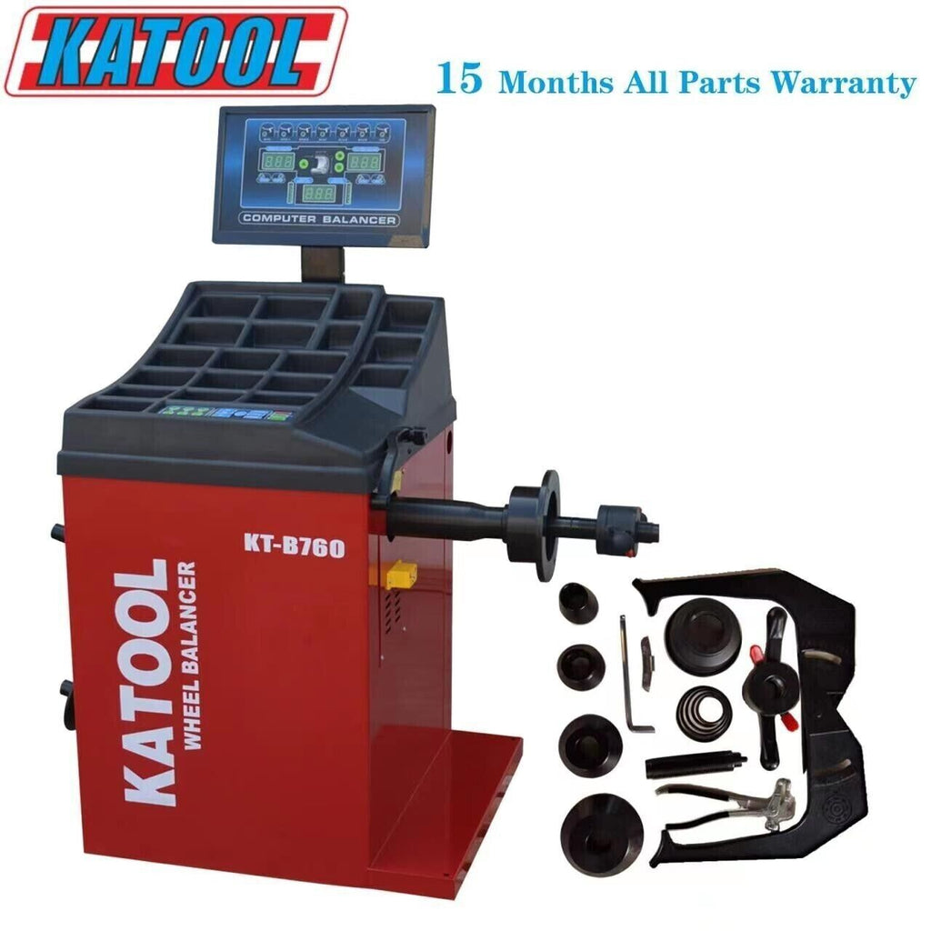 KATOOL KT-B760 Wheel Balancer with Laser and Automatic Ruler