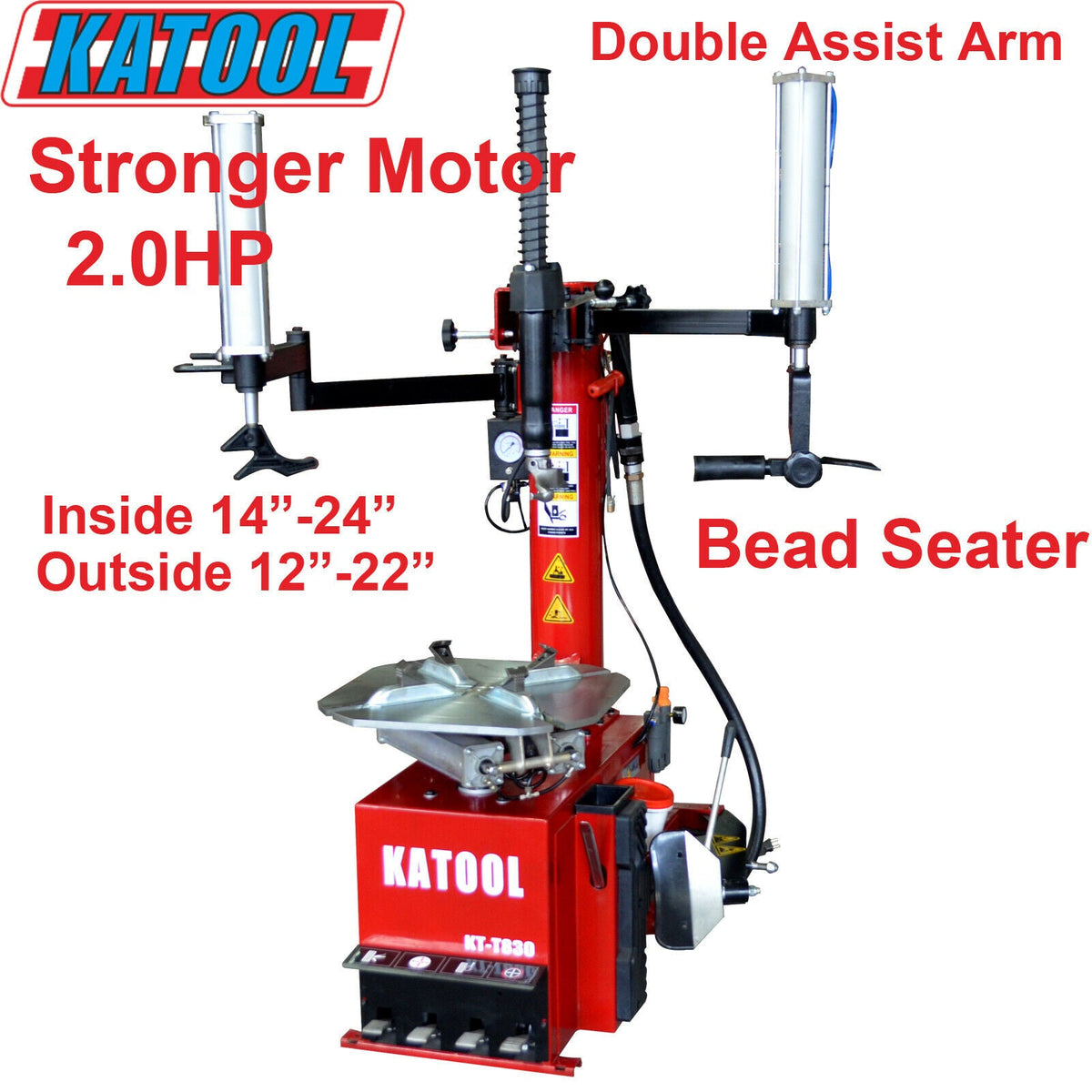 KATOOL KT-T830 Tire Changer with Double Assist Arms
