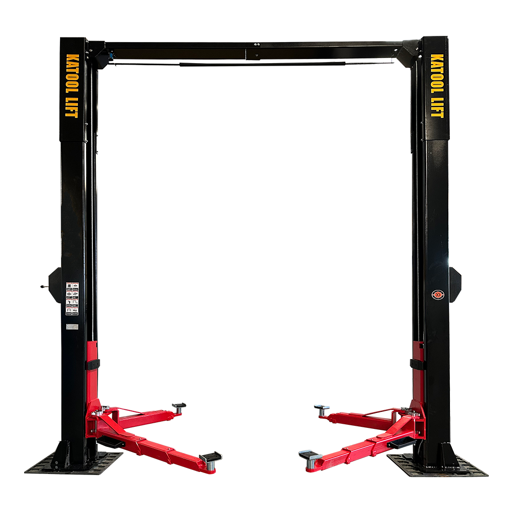KATOOL KT-M150D 15000 lbs. Clear Floor Two Post Lift Single Lock Release