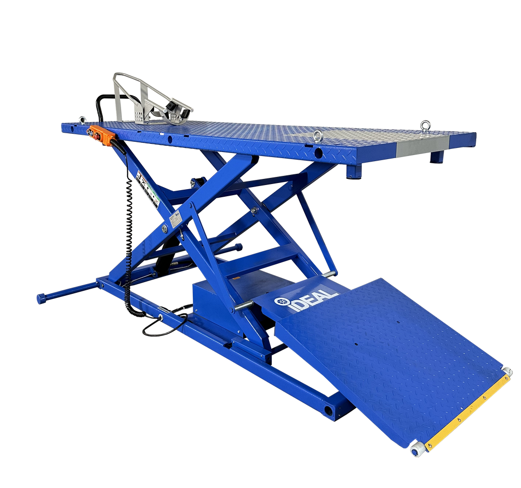 iDEAL M-2200IEH-XR Motorcycle Lift With Motor & Retractable Pump