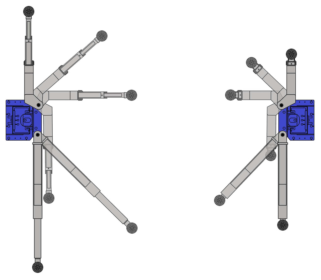Tuxedo TP11KC-DX 11,000lb Two Post Lift - Bi-Symmetric Arms