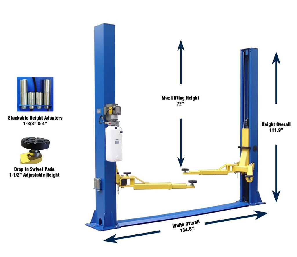 Tuxedo TP9KFX Floor Plate 9,000lb Two Post Lift