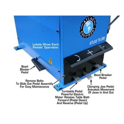 Atlas TC289 Extra Large Rim-Clamp Tire Changer