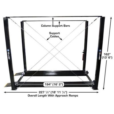 Atlas PRO7000ST Super Tall 4 Post Lift 7000 lb. Capacity