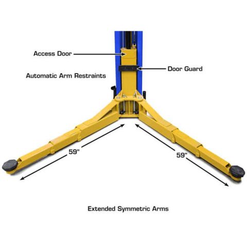 Atlas PVL12 12K Overhead Two Post Lift - ALI Certified