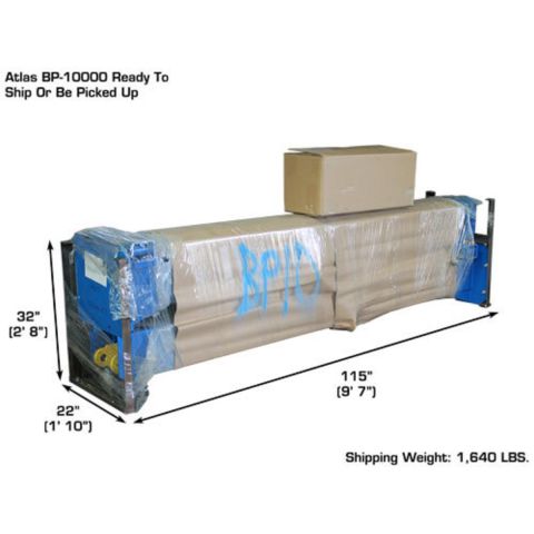 Atlas BP10000X Commercial Grade Baseplate 2 Post Lift 10,000 lb. Capacity