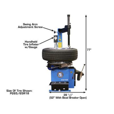 Atlas TC229 Rim-Clamp Tire Changer with Beadblaster