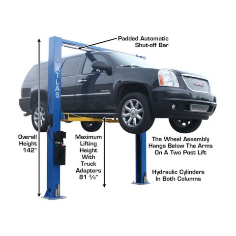 Atlas 9OHSC Overhead Two Post Lift 9,000 lb. Capacity